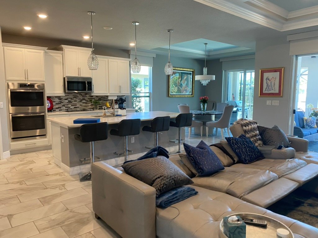 Bright and airy bedroom after cleaning