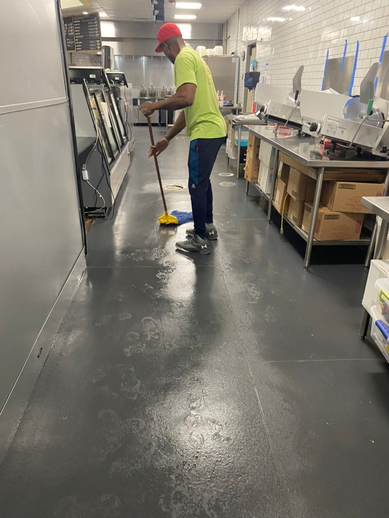 Bright and airy bedroom after cleaning